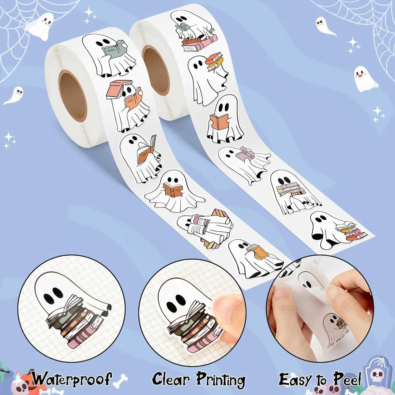100500pcs Halloween Stickers Party Halloween Gift Wrapping Label Scrapbook Cartoon Stationery Stickers C250918