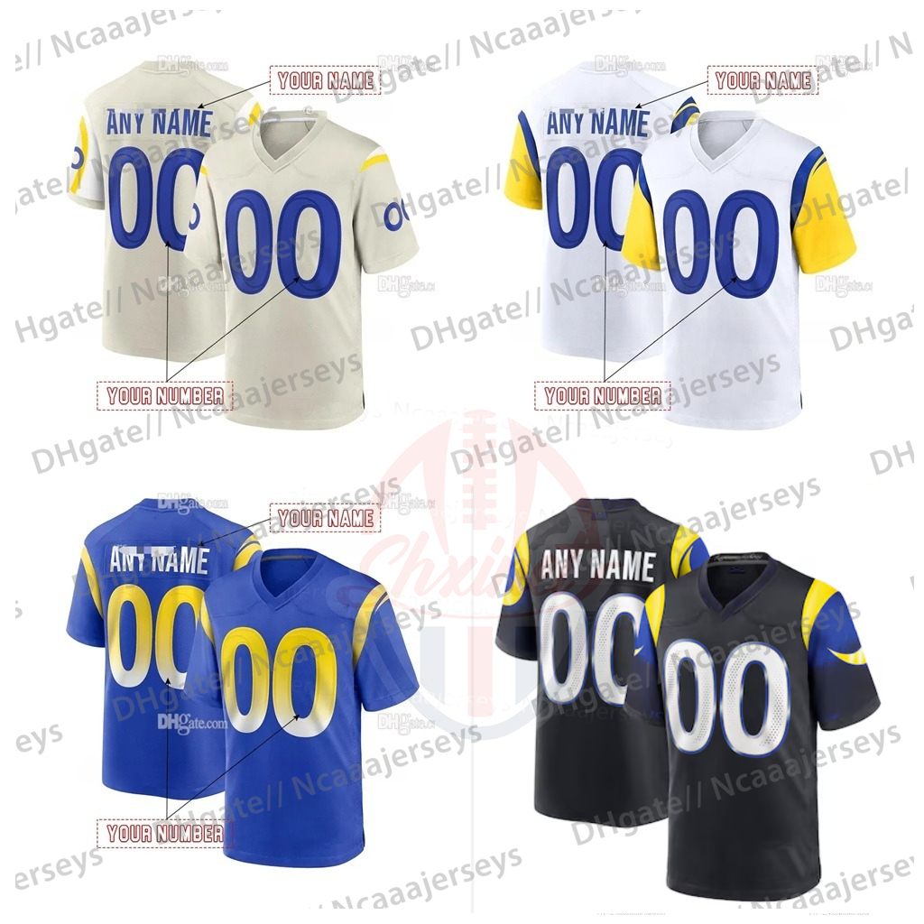 Custom Rivalries jersey Matthew Stafford Kyren Williams Aaron Donald Puka Nacua avante Adams Christian Rozeboom Jaylen McCollough Stetson Bennett IV N