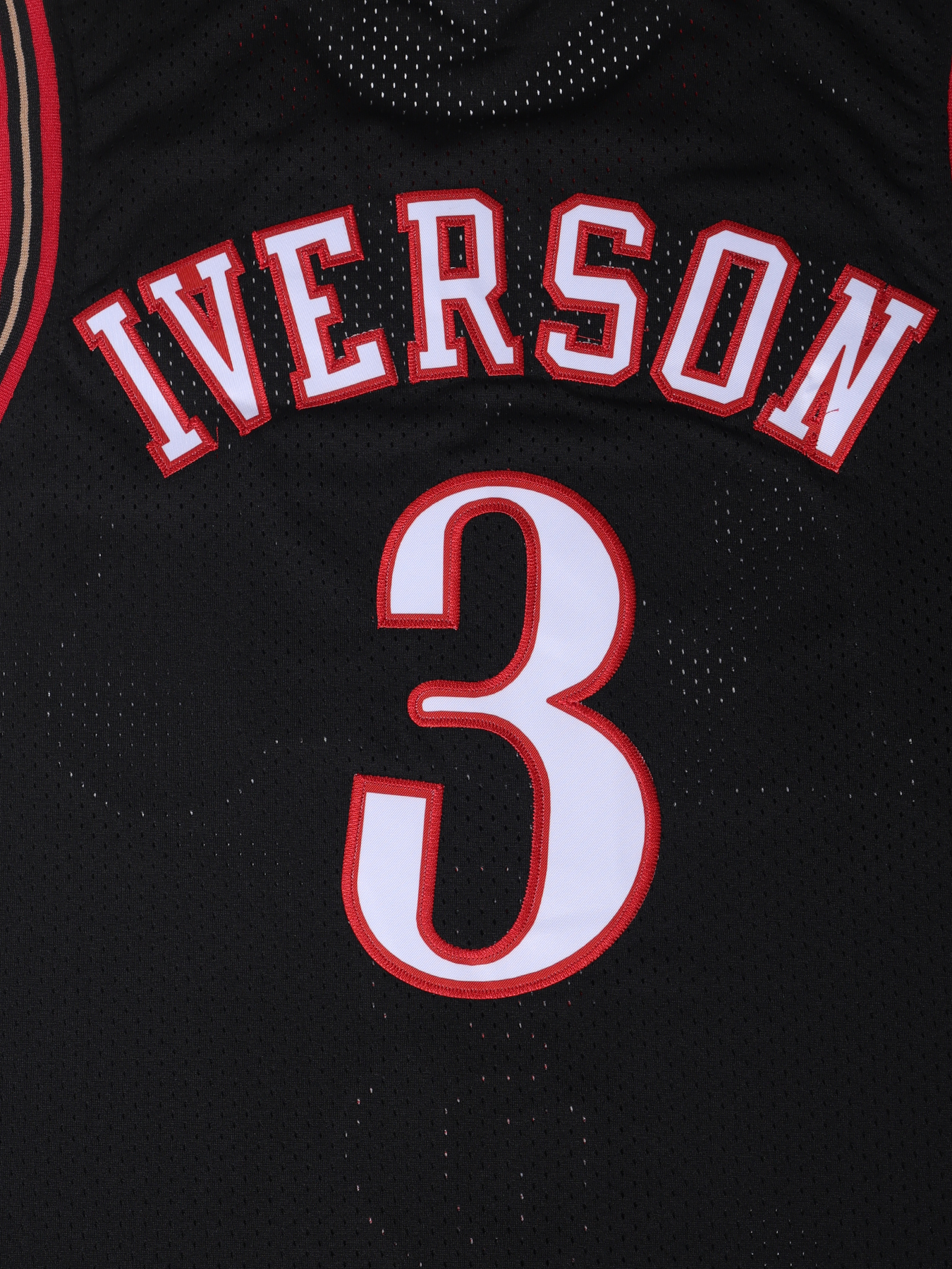 In Stock 3 Allen Iverson Black Basketball Jersey THROWBACK Stitched Fast Shipping Embroidered Letter Number Design Classic Sportswear Jerseys