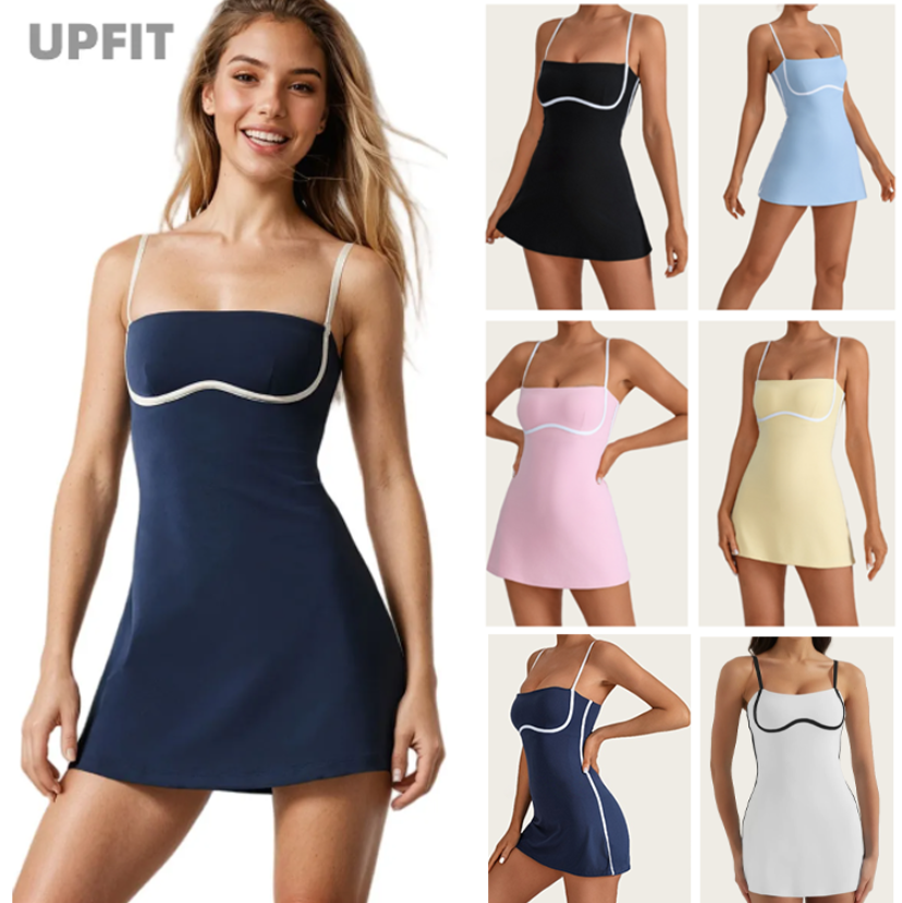 Designer 5A Top Set Breathable Comfy Women Tennis Dress Skirt Hat Gym Women Clothes Sports Fitness Skirt Women Clothes UPFIT Yoga Outfit