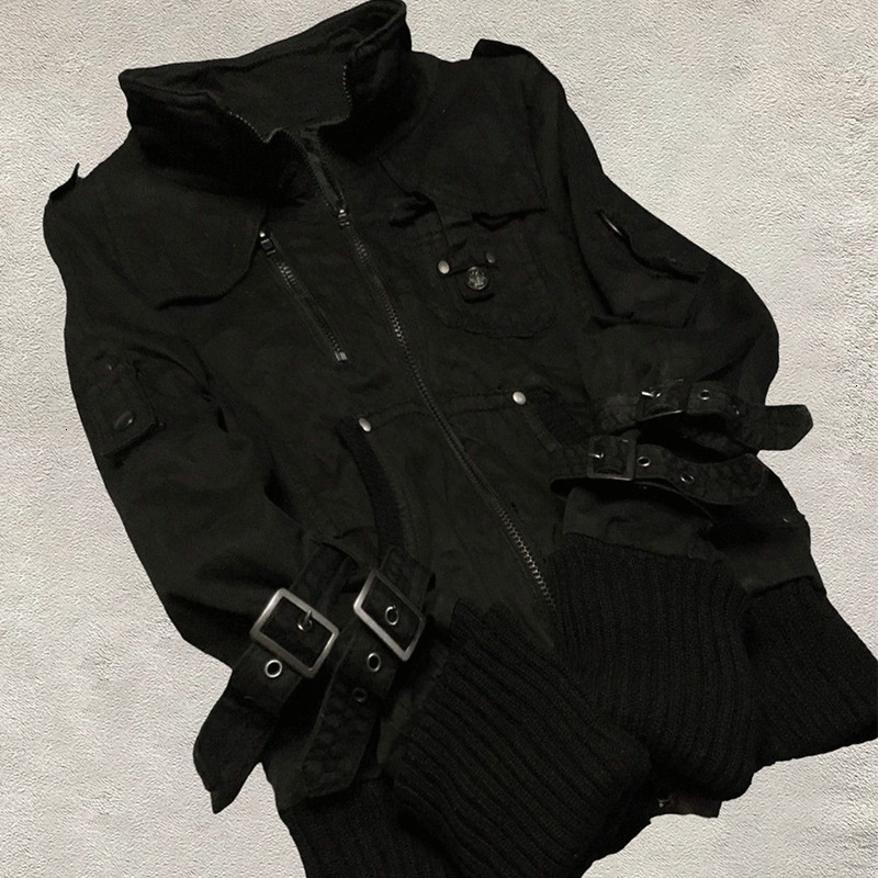 Goth Hoodies Y2k Clothing 2000s Vintage Women Punk Zipper Winter Hooded Korean Streetwear Harajuku Sweatshirts Girl Sweet Hoody 250918