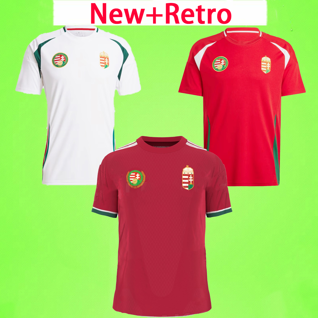New + Retro 2025 2026 Hungary Soccer Jerseys national team maillots de football 25 26 SZOBOSZLAI T shirt SZALLAI SZALAI FERENCZI GAZDAG Jersey de futbol home away red