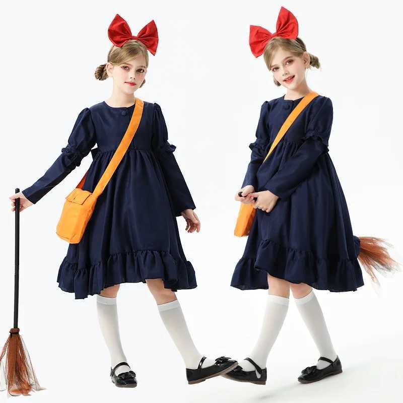2025 Halloween Childrens Costume Witch Express Anime Cosplay Dress Childrens Performance Costume Kiki The Witch L250918