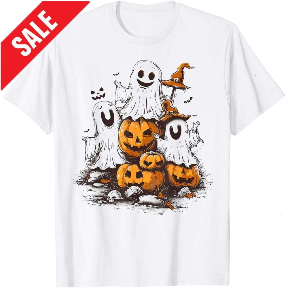 T shirt for Mens Halloween Ghost Pumpkin Costume Party Scary Funny T-Shirt Shirts Tshirt Graphic Tee Casual Tops Clothes Short sleeve 2025