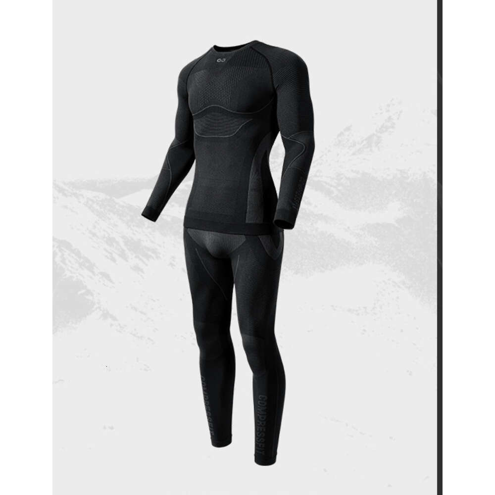 New Ski Thermal Underwear Quick Dry Moisture-wicking Tight Crew Neck Ultra Soft Warm Ski Men Women Thermal Underwear Set