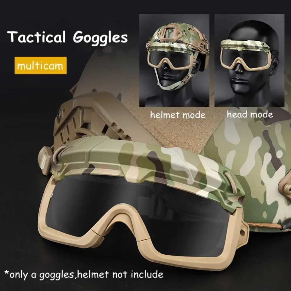 Sports Sunglasses for Men Women 2 Modes Airsoft Goggs Riding Eye Protection for Hiking Paintball Hunting Gear Y250919