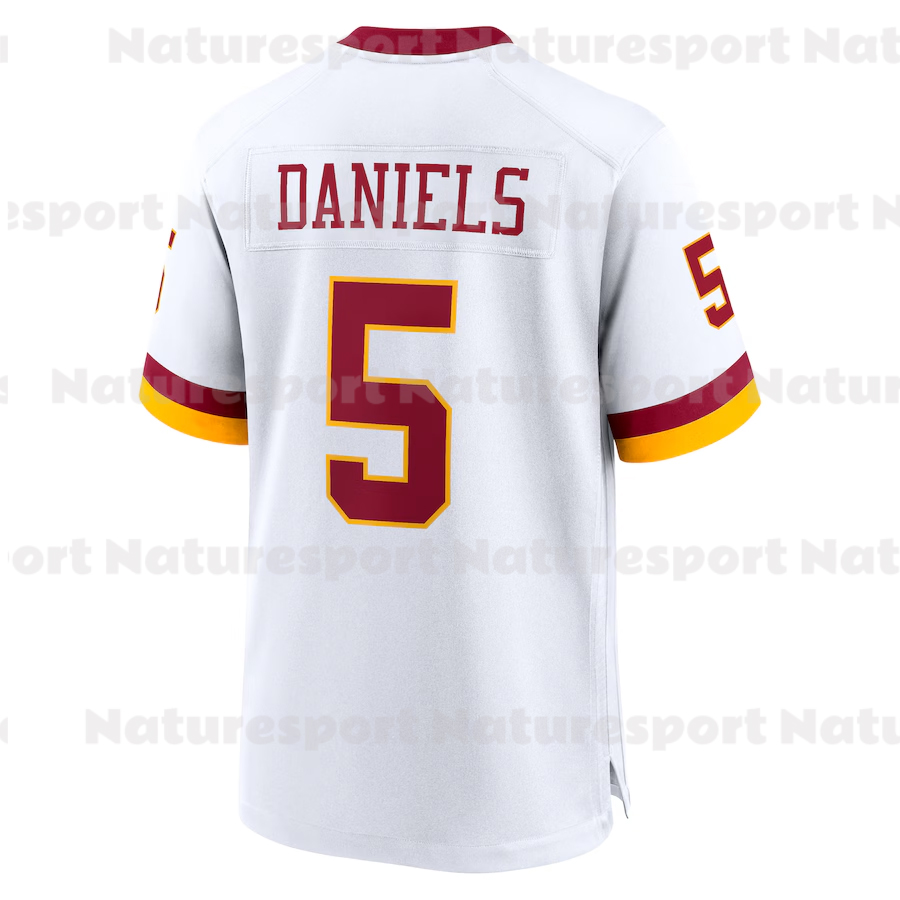 Custom 2025 Football Jersey 5 Jayden Daniels Mike Sainristil Terry McLaurin Jahan Dotson Da'Ron Payne Allen Robinson Jr Stitched