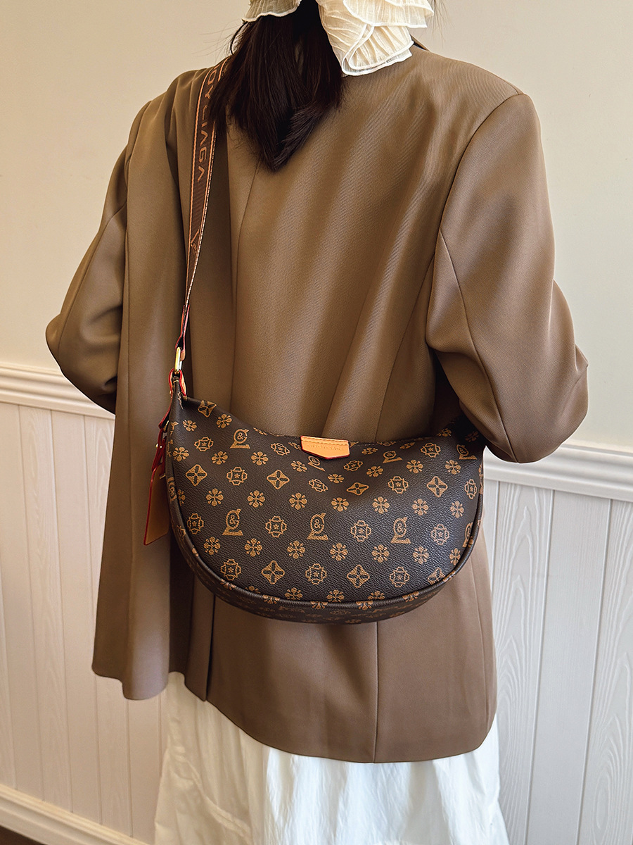 Hot Free shipping designer for womens shoulder bags khaki brown New Fashionable Versatile Handheld Bucket Old Flower Single Shoulder Crossbody Bag