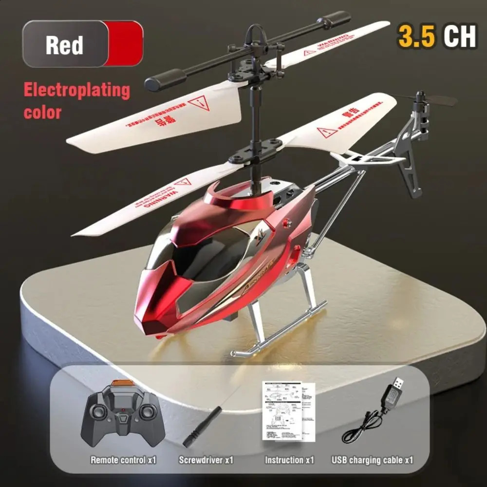 RC Helicopter 35CH 25CH Remote Control Airplane USB Charging Fall Resistant Collision Wireless Aircraft Childrens Day Gifts 250918
