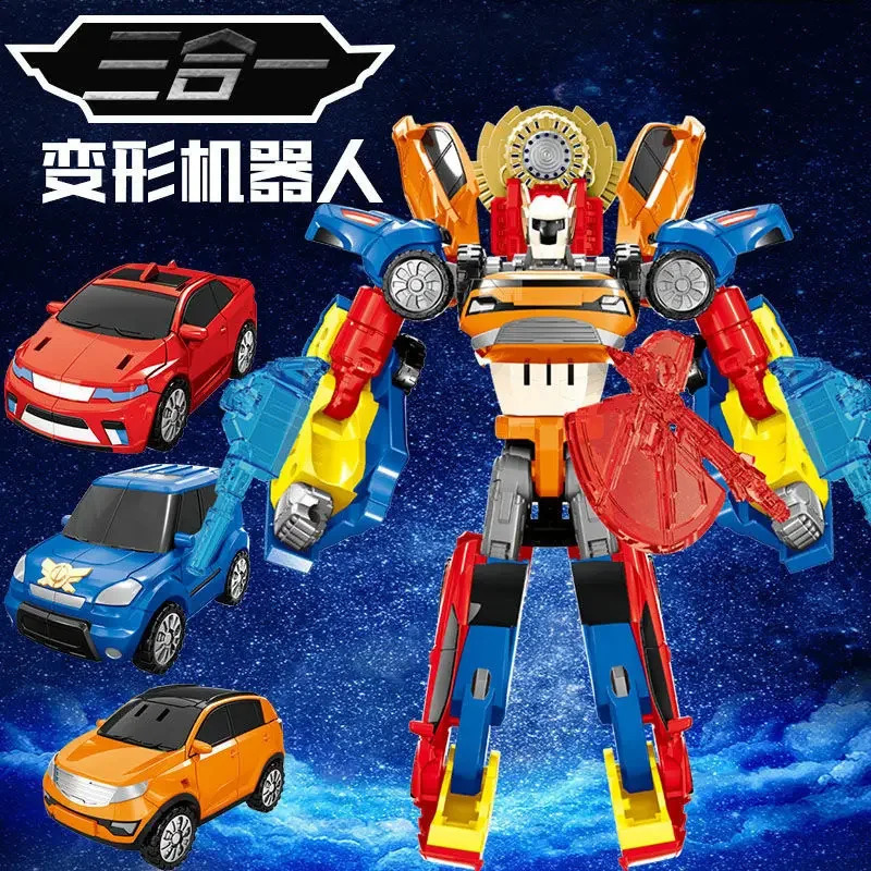 3 In 1 Tobots Transformation Robot Korea 2 In 1 Cartoon Brothers Anime Deformation Car Airplane Toys for Child Christmas Gift 250918CJ