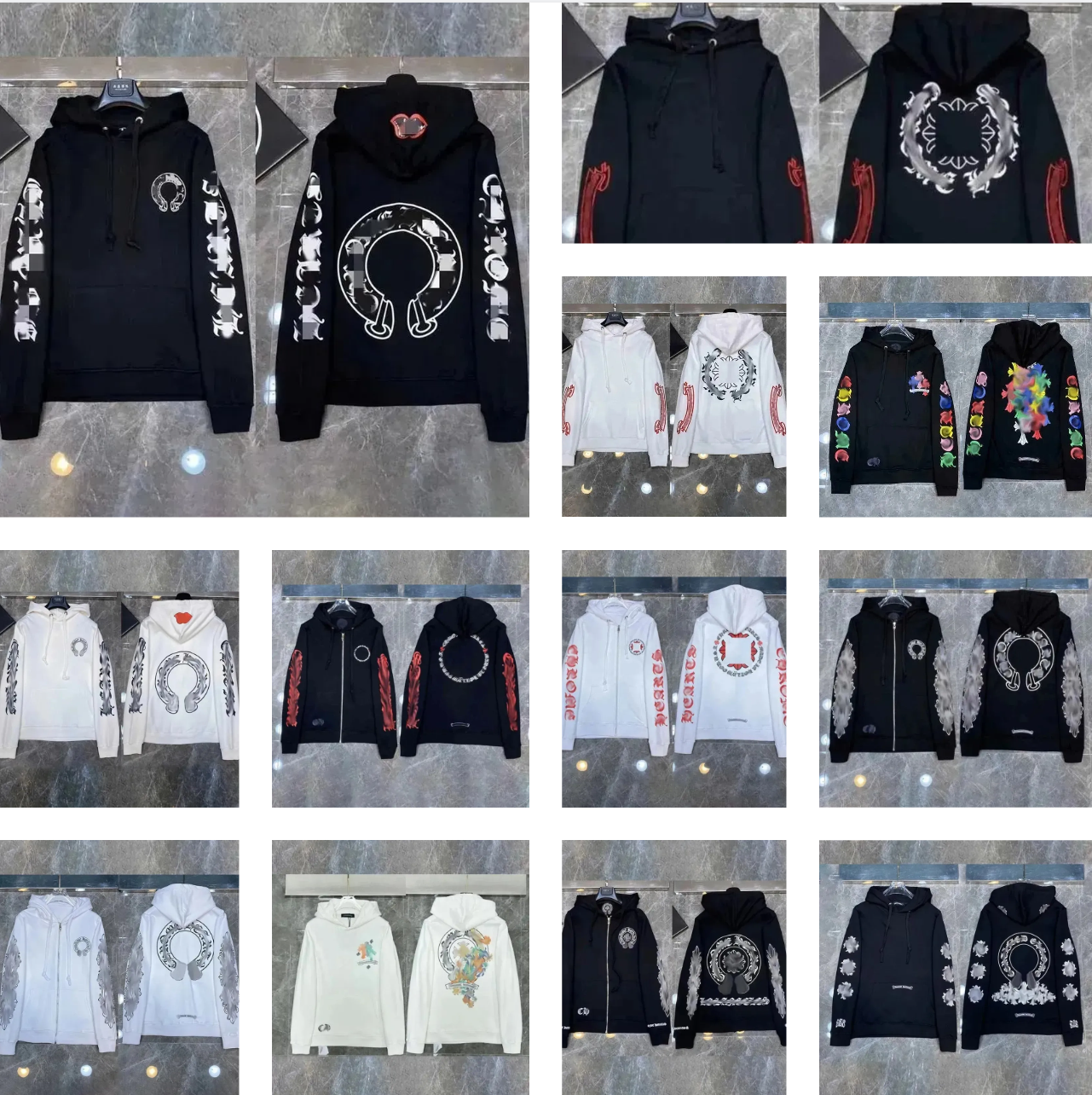 Designer Hoodies & Sweatshirts Men's Hoodies Luxury 25ss Oversized Two Rows Flocked Letter Logo For Men Brand Design High quality pure cotton correct version pants