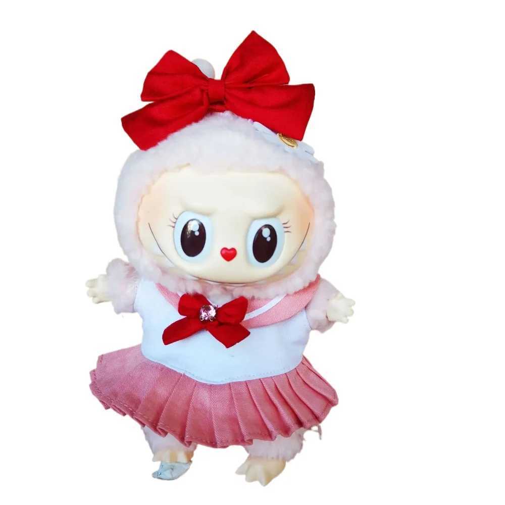 17cm Labubu Clothes V1 Labubu Cute Sailor Uniform Vinyl Doll Labubu Beautiful Girl Warrior Clothes Sitting Party Gifts C250919