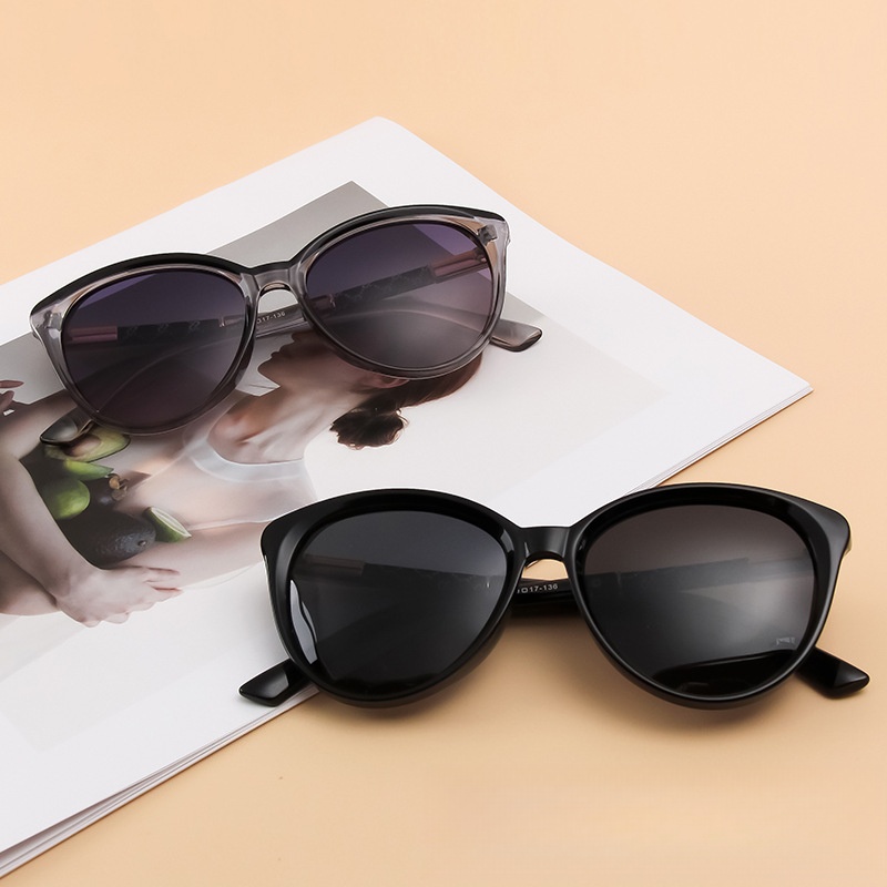 New cat's eye ladies polarized sunglasses sunscreen fashion backpack upscale