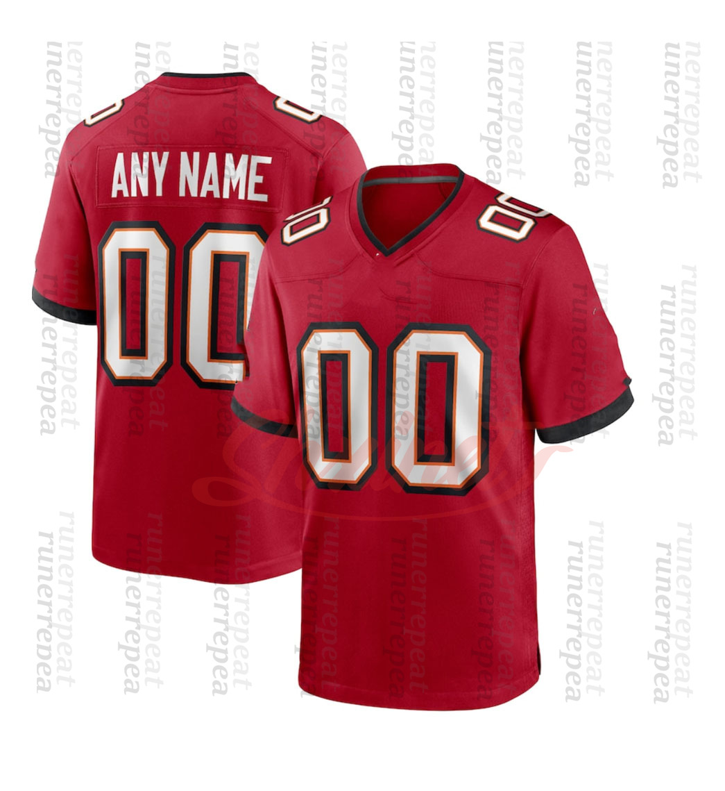 Personalized Custom 2025 New Football Jersey Buccaneerss Baker Mayfield Bucky Irving Tom Brady Rob Gronkowski Mike Evans Chris Godwin Vita Vea Antoine Winfield Jr