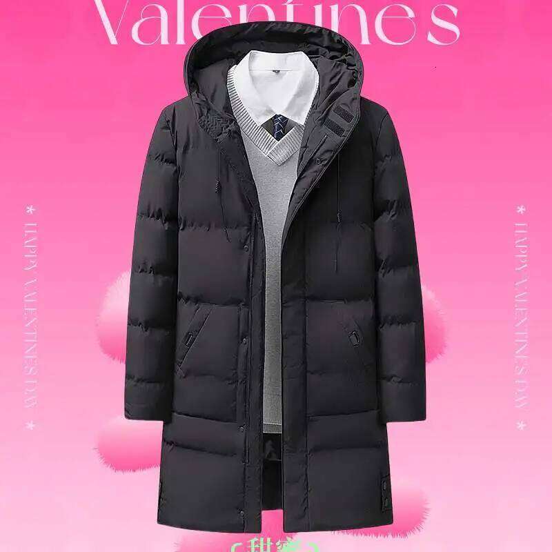 New Fashion Hooded Men's Winter Thick Warm Overcoat Jackets Long Parka Overcoats Down Men size 8XL