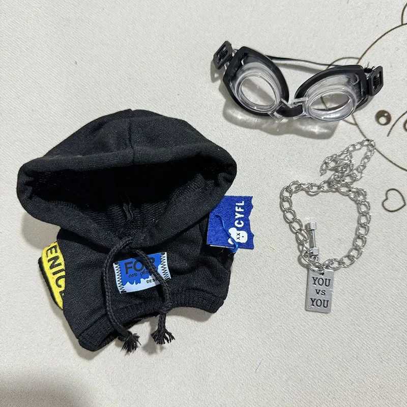 17cm Cute Plush Dolls Clothes for Labubu Monster Outfit Fluorescent Bear Flight Suit DIY Kid Gift Unique Accessories C250919