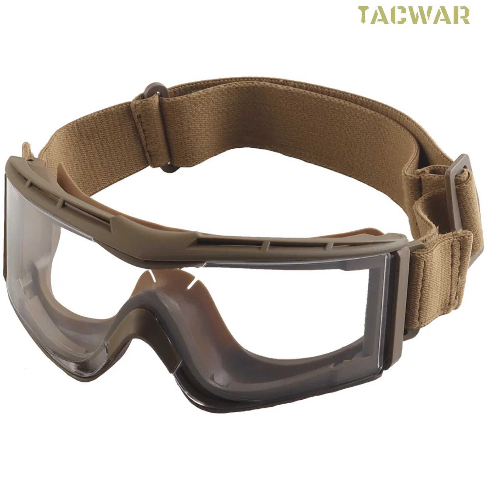 Tactical Goggs with UV Protection AntiGlare ns High Impact Resistant Protective Goggs fit ARC Rail Helmet for Airsoft Y250919