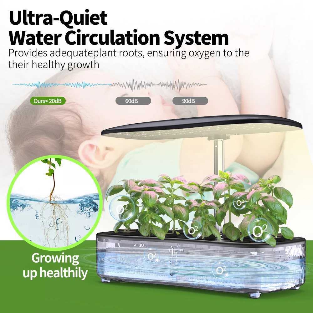 Indoor Garden Hydroponics Growing System Full Spectrum LED Plant Grow Light Smart Autopot Timer Cultivation Growbox For Home C250919