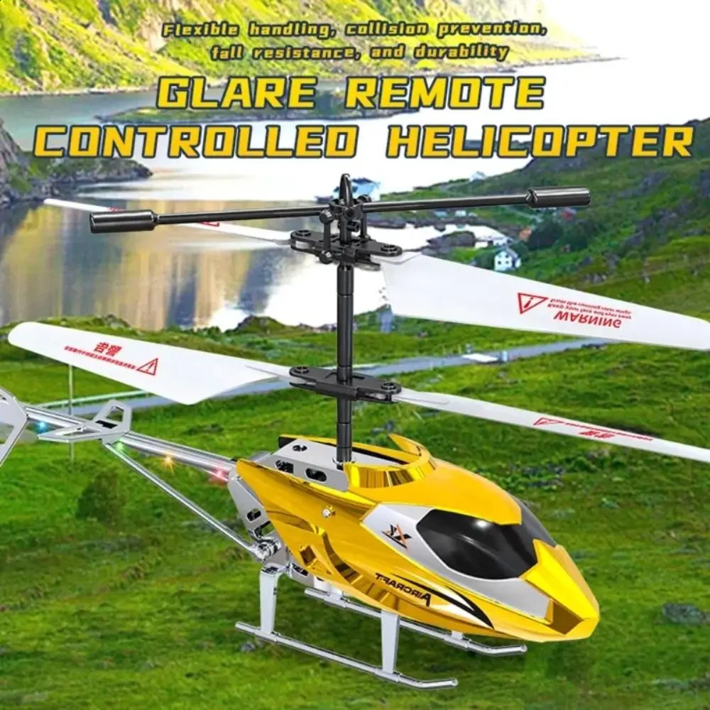 RC Helicopter 35CH 25CH Remote Control Airplane USB Charging Fall Resistant Collision Wireless Aircraft Childrens Day Gifts 250918