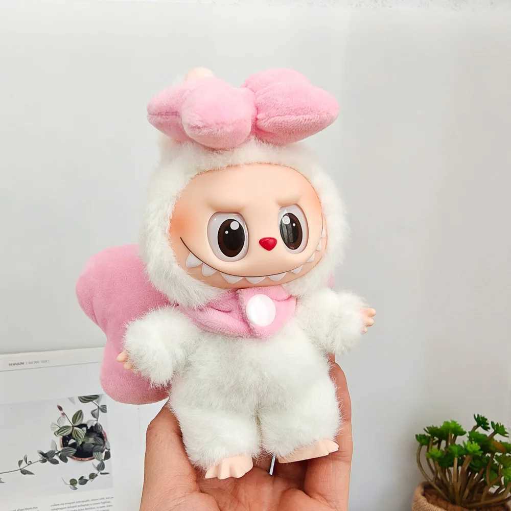 First Generation Second Generation Third Generation Keychains Labubu Macaron Sitting Clothes Party Big Bow Wings Gift C250919
