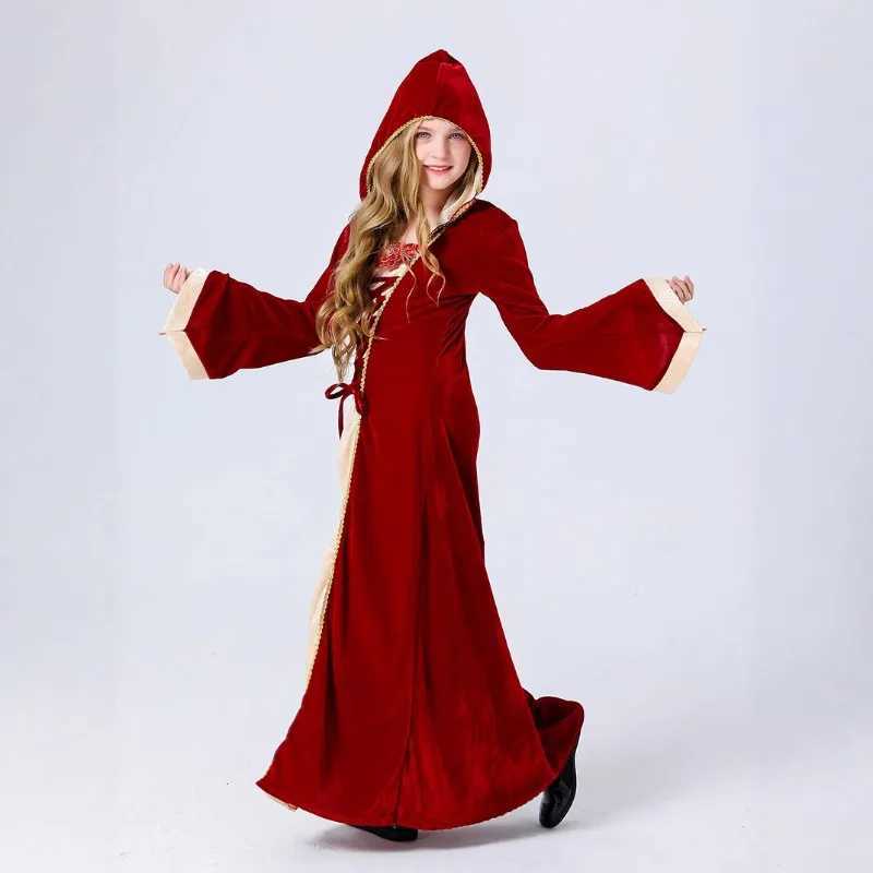Parentchild European Vintage Court Costume Children Adult Halloween Witch Vampire Play Costume Drama Costumes L250918