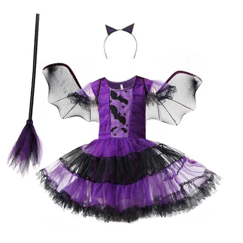 Baby Girls Halloween Cosplay Party Sally Dresses The Nightmare Before Christmas Anime Children Horror Cosplay Costume Outfit L250918