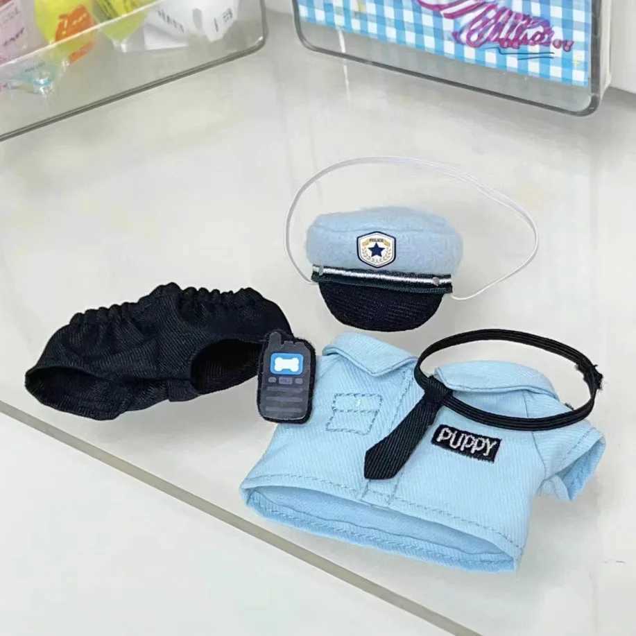For Labubu Clothes Doll for V1 V2 Doll Clothing Accessories navy police Labubu Clothes Designer gift C250919