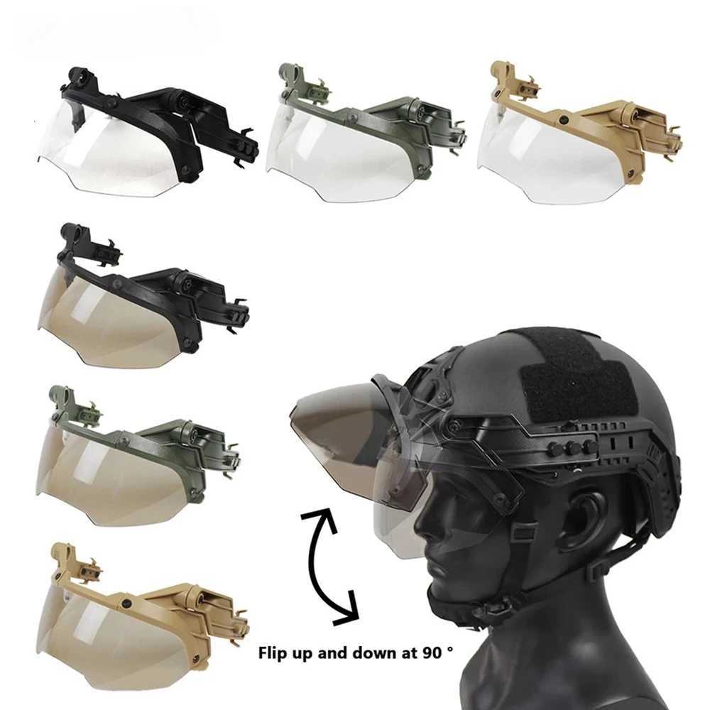 FAST Guide Tactical Helmet Goggs 90 degree Detachab FAST AF Helmet Guide Anti fog and Anti riot OP CS Protective Goggs Y250919