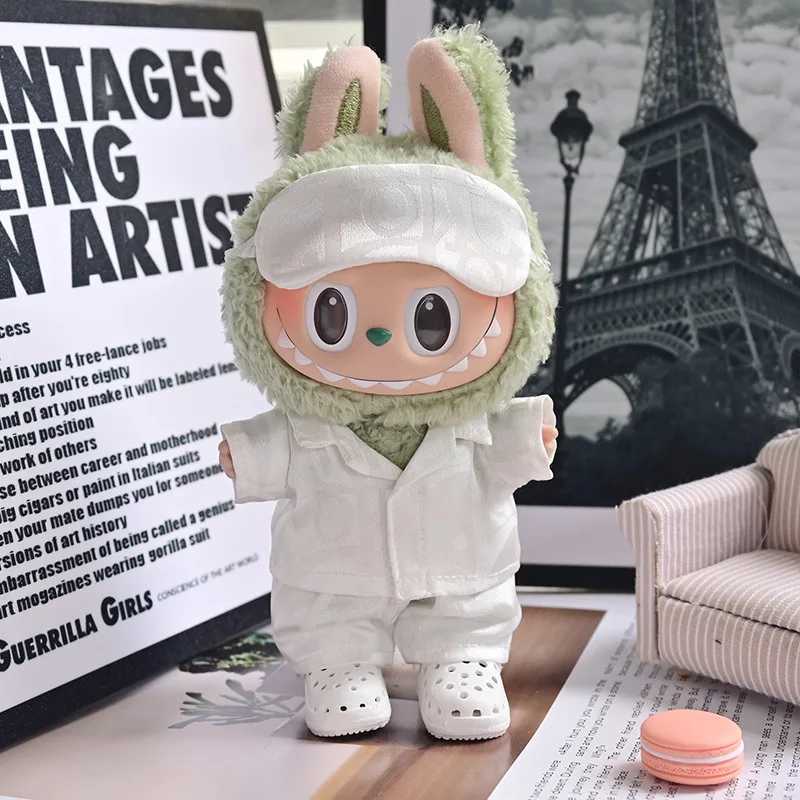 Clothes For Labubu 17cm Clothing The Monsters Dolls Vinyl Face Outfit Accessories DIY Kid Gift Cute Pajamas Set And Boots C250919