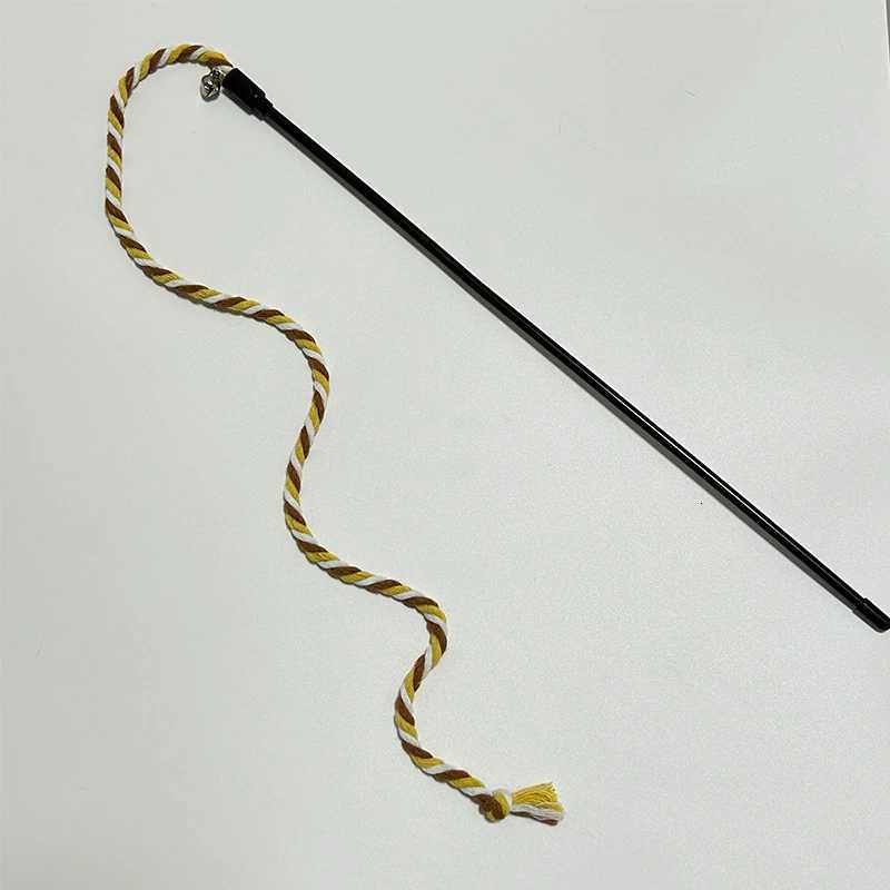 Interactive Cats Toys Long Satin Ribbon Cat Teaser Rod Toy Kitten Playing Teaser Wand Toy Cat Stick Toy X250918