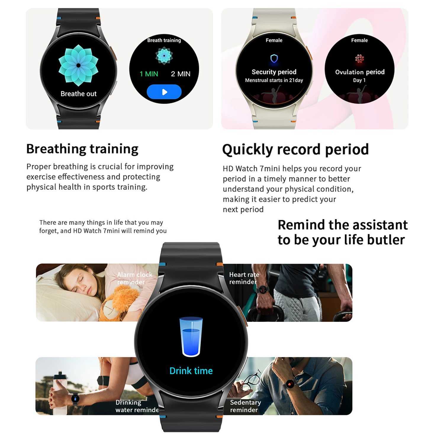 2025New Watch 7 mini Fashion Smart Watches 13inch 40mm GPS Track NFC Rate health call Sports mode Smart Watch Y250919