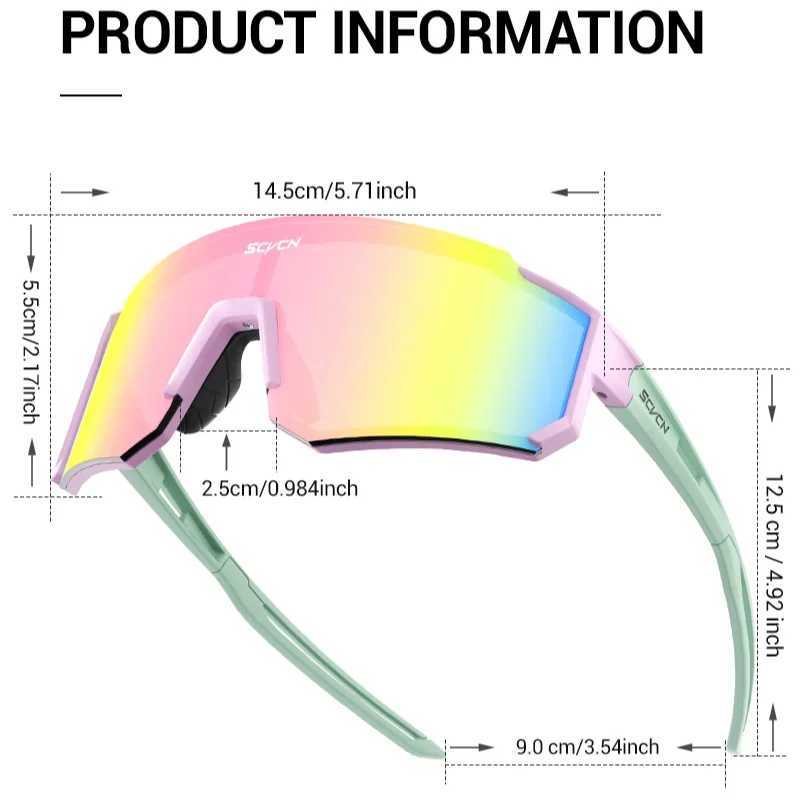 SCVCN Outdoor Cycling Sunglasses Men MTB Driving Bike Glasses Sports Climbing Hinking Eyewear Glasses Women MTB UV400 Goggles J250919