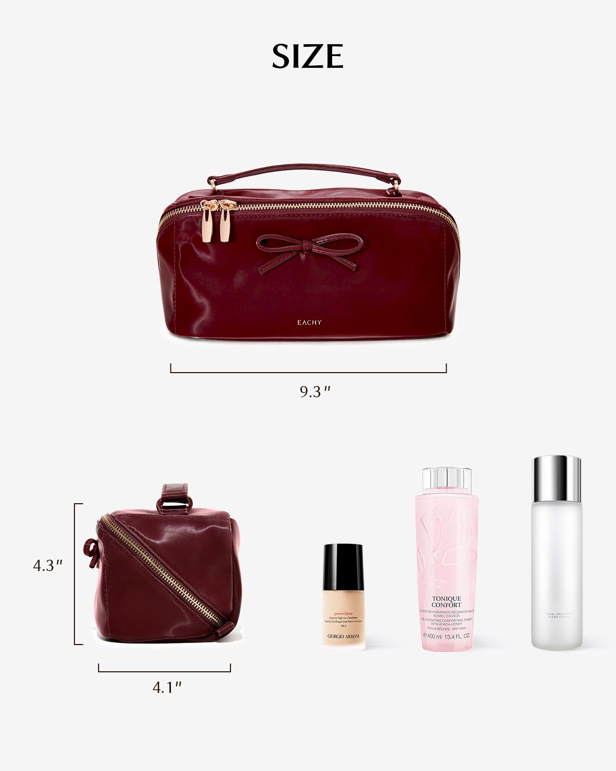 Roomy Flat Lay Cosmetic Bag Waterproof Travel Toiletry Bag Stylish Printed Women Makeup Organizer Portable