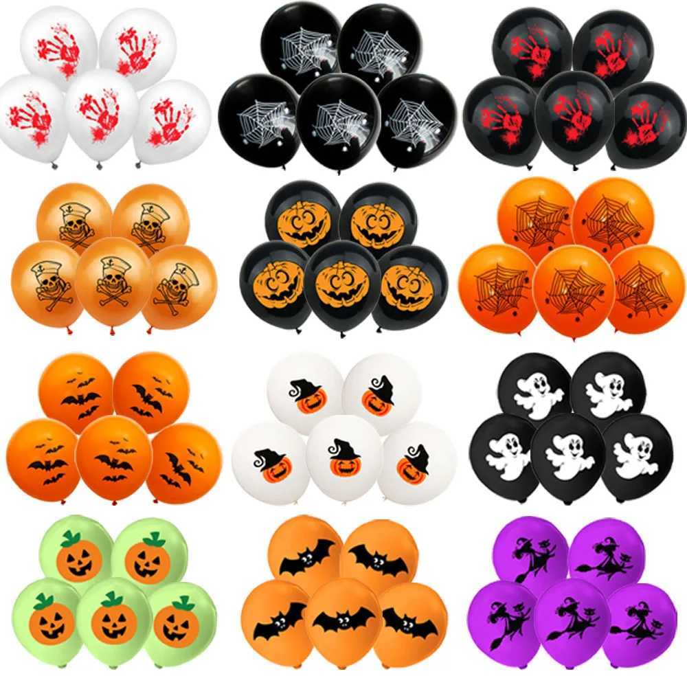 Halloween Balloons Halloween Theme Party Supplies 12 Inch Latex Balloons Pumpkin Spooky Witch Balloon Kids Birthday Party Decor C250919