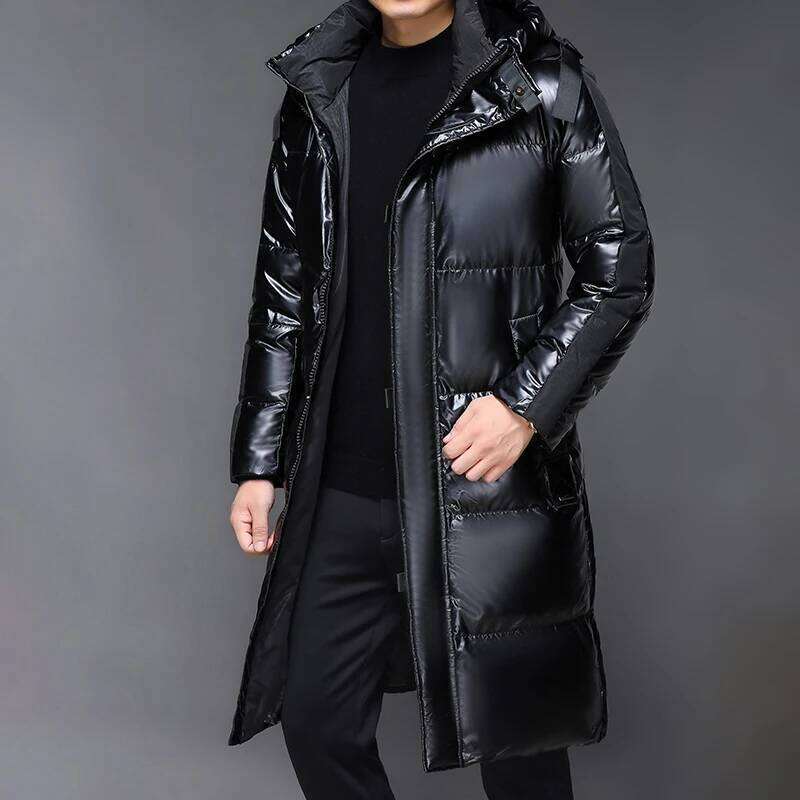 2023 new arrival long style winter 90% White Duck down jacket men,thicken warm waterproof parkas trench coat size M-3XL