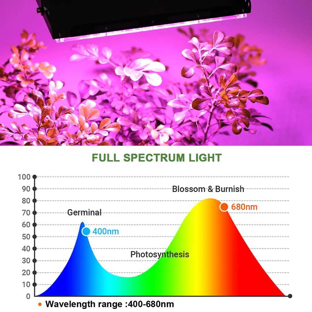 Full Spectrum LED Grow Light PhytoLamp For Plants Tent Flower Seeding USB 5V Switch Dimming Range Lamp Floodlight Grow Phyto Box C2509191