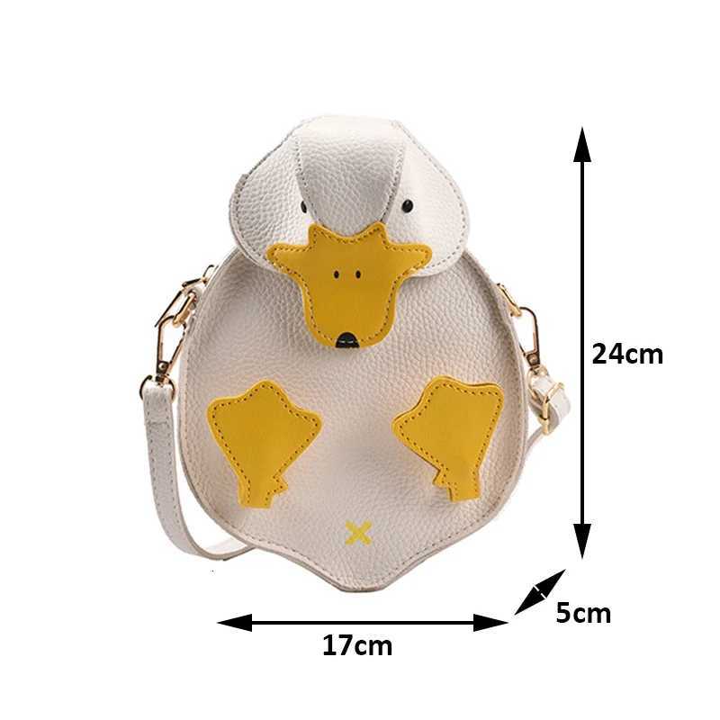 Popular Girls Cute Cartoon Duck Handbags Women Duck Shape Crossbody Bag Female Soft PU Leather Shoulder Bag Z250915
