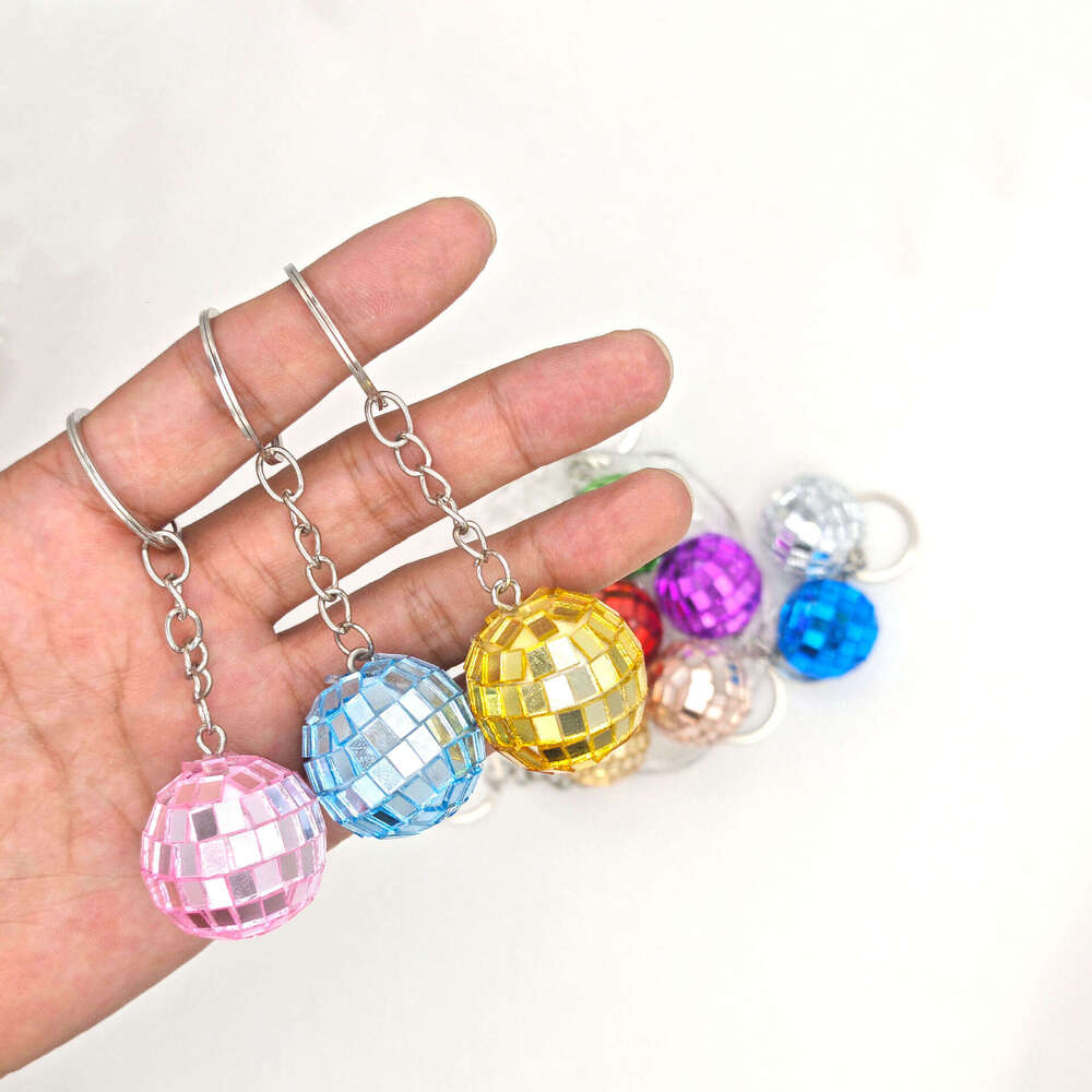New Mirror DISCO Disco Reflective Ball Keychain Pendant Small Gift