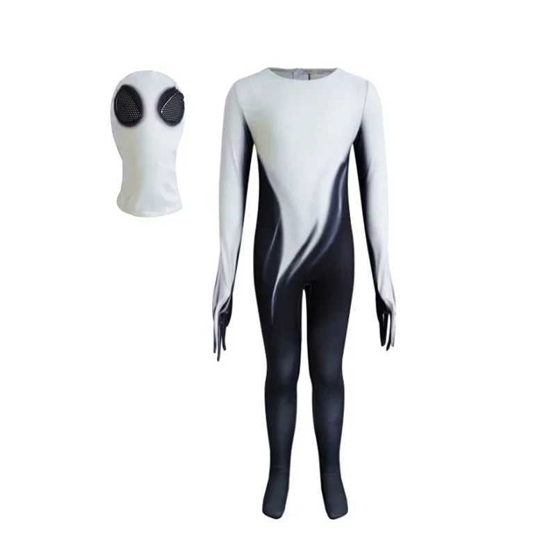 Cartoon Printed Spooky Ghosts and Goblins Jumpsuit Halloween Horror Grim Reaper Child Costume Adult Child Cosplay Mask Dress Up L250918