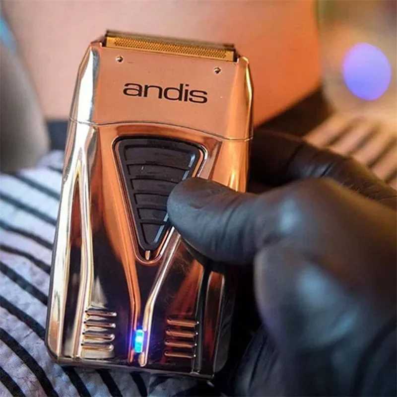 Andis Profoil Lithium Plus 17225 Barber Hair Cleaning Electric Shaver For Men Beard Stubble Razor Bald Shaving Machine Charger C250919