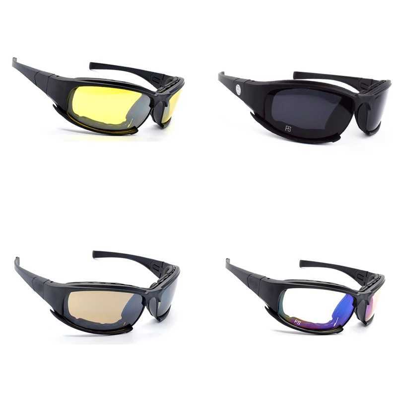 Outdoor mountaineering bicycle sports glasses military tactics glasses air gun shooting goggles fishing anti ultraviolet sunglas J250919