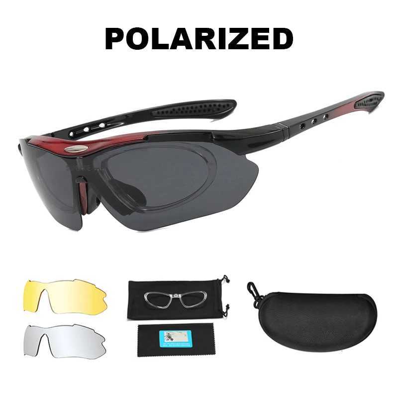 Men 3 ns Explosion Proof Airsoft Shooting Glasses Polarized Hunting Paintball Goggs UV400 Hiking Fishing Cycling Sunglasses Y250919