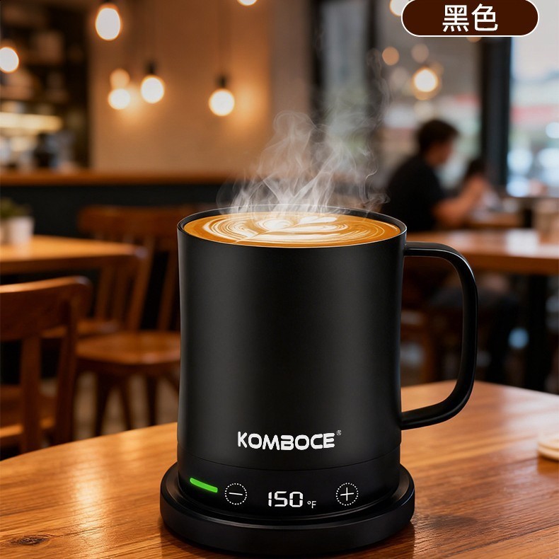 304 Stainless Steel Wireless Heating Insulated Coffee Smart Cup Portable Constant Temperature Cup Office Simple 240923