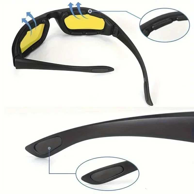 Motorcyc Riding Goggs Tactical UV400 Dustproof Glasses for Hunting Shooting Bike Riding Windproof Protective Equipment Y250919