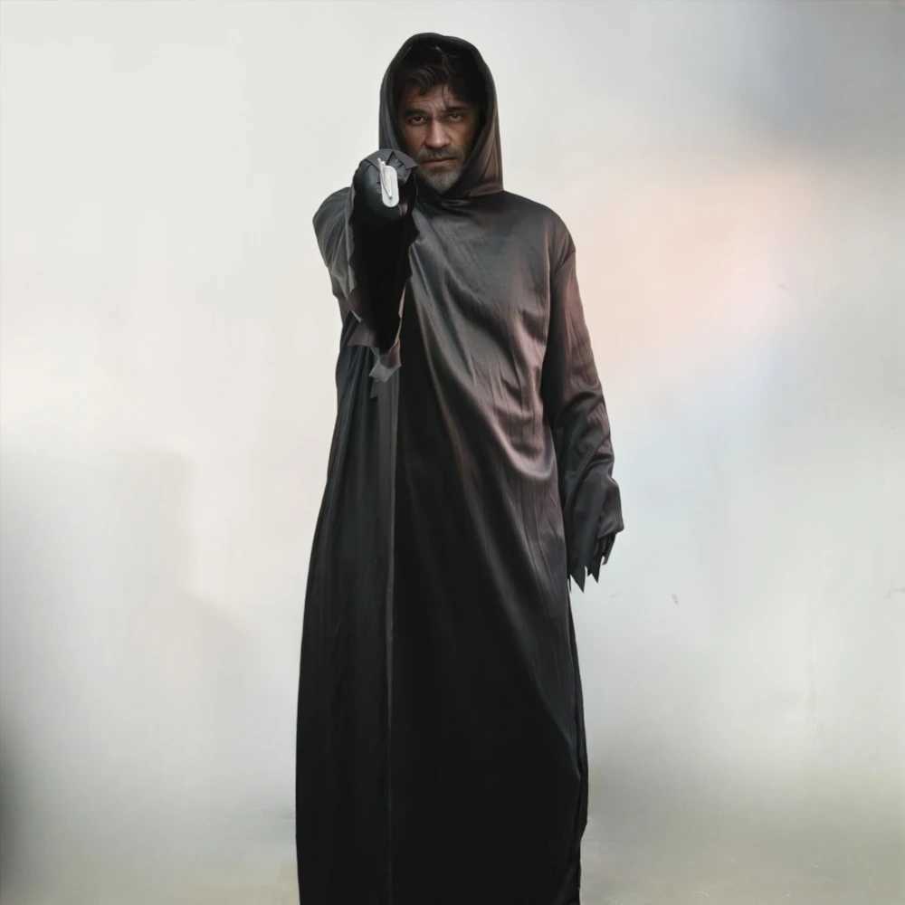 Adult Halloween S Ghost Costume Reaper Cosplay Death Dress up Props for Prom Men Horrible Movie Halloween Carnival Suit L250918