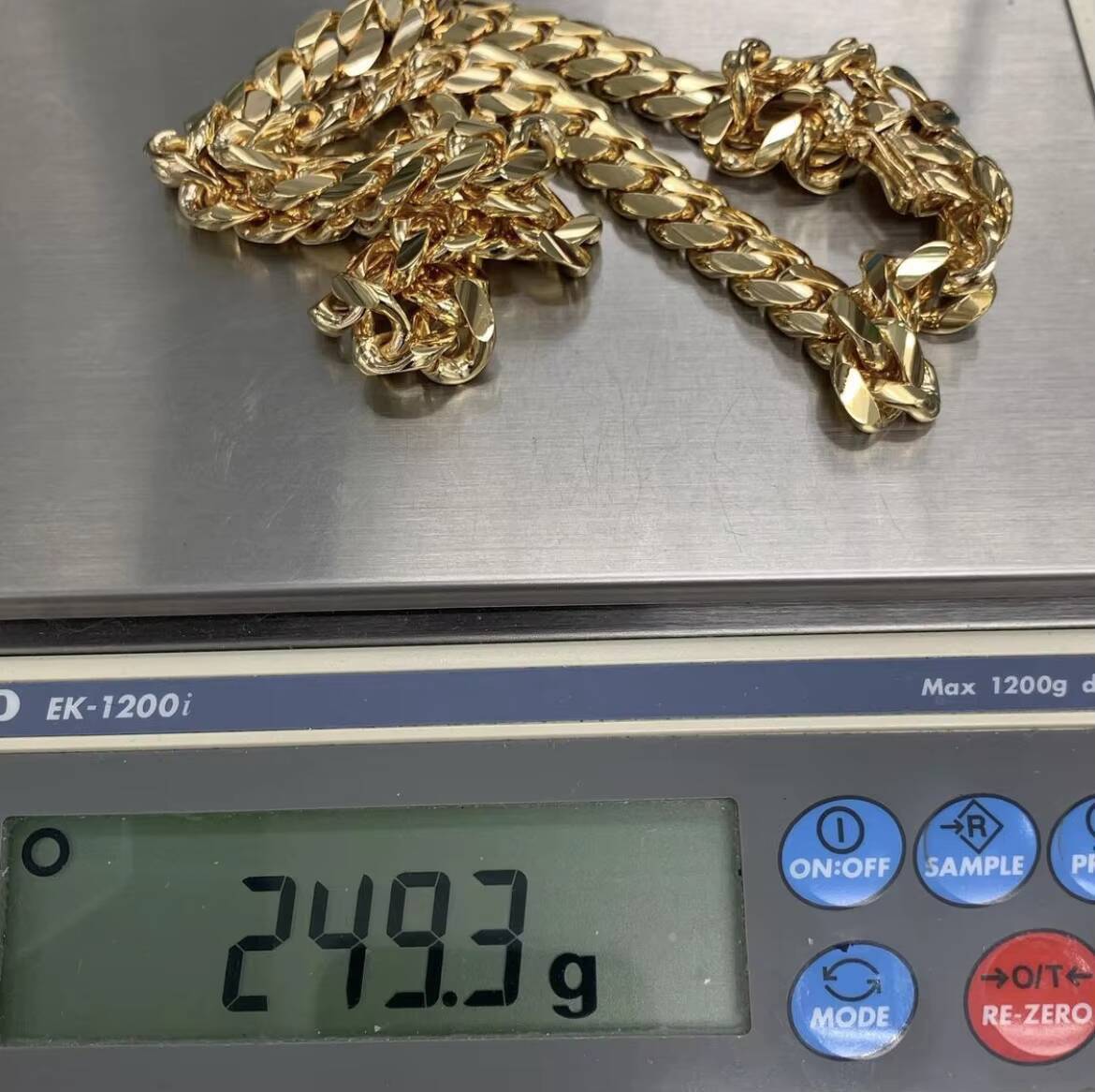 Custom Clasp Yellow Gold Miami Cuban Link Chain Heavy Solid Silver Men Chain Moissanite Lock Plain Cuban Chain Necklace Jewelry