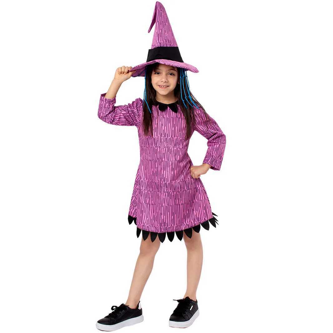 Halloween New Witch Costume For Children Scary Dance Party Witch Performance Costume Drama Costume L250918