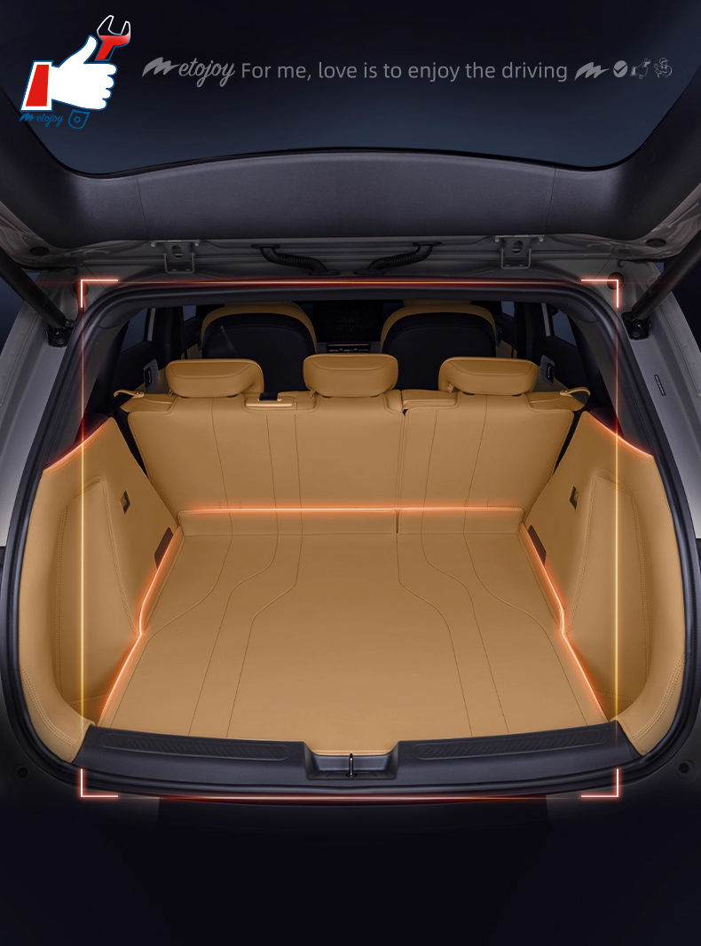 For Geely Galaxy L7 2023-2024 Car Trunk Mat Custom Fit Cargo Mat 3D Shaped Trunk Liner XPE Trunk Protection Mat Chair-Back Protection Mat Rear Trunk F