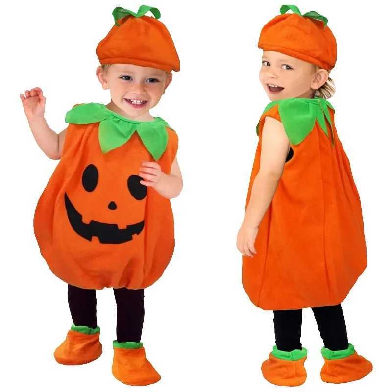 Halloween Pumpkin Costume Kids Romper Boy Girl Party Costume Cosplay for Girls Boys Stage Performance Holiday Party Clothing L250918