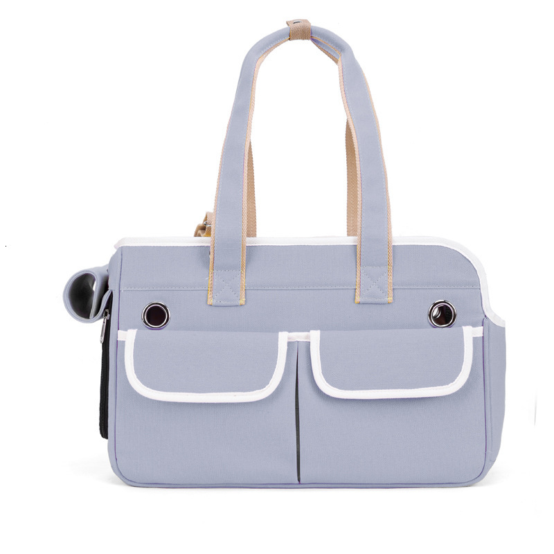 Crossbody Cat Portable Pet Breathable Canvas Handbag Foldable Dog Bag for Outdoor Use